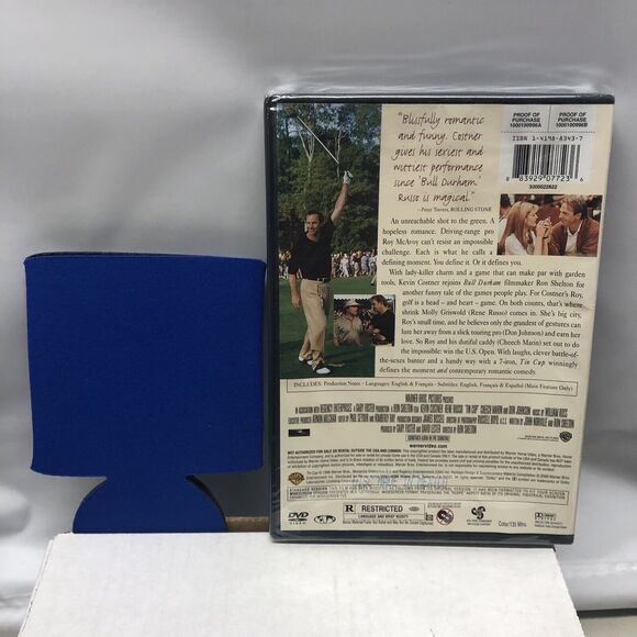 Bromantic Comedies Tin Cup DVD With Slipcover & Koozie Kevin Costner René Russo - Picture 8 of 10